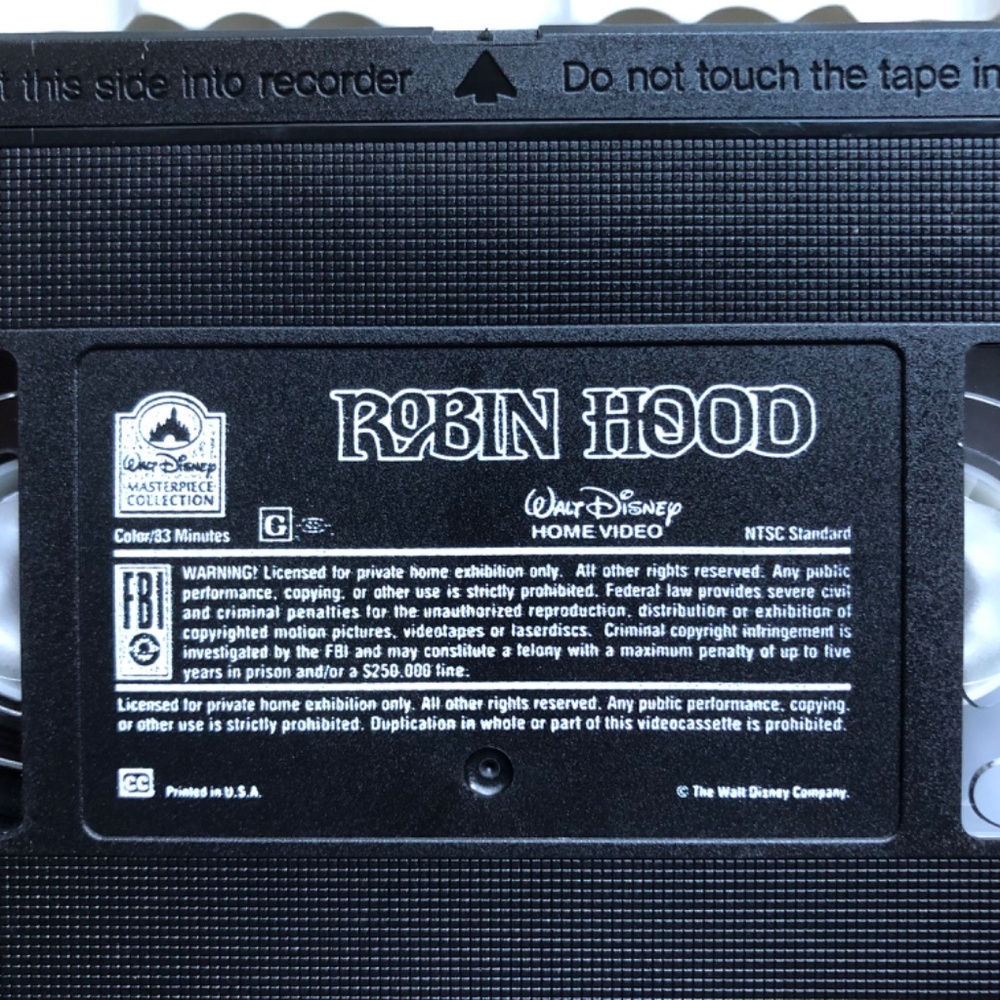 Disney VHS ROBIN HOOD “Masterpiece Collection” - Picture 11 of 13
